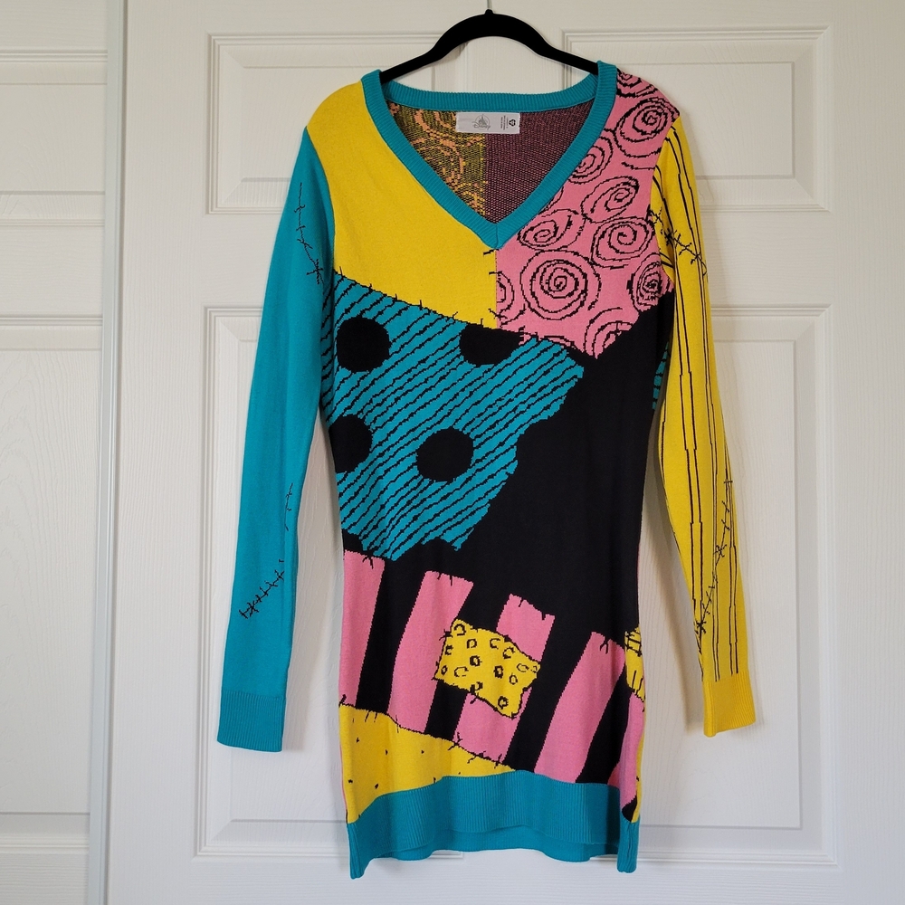 Disney Sally Nightmare Before Christmas Knit Sweater Dress
